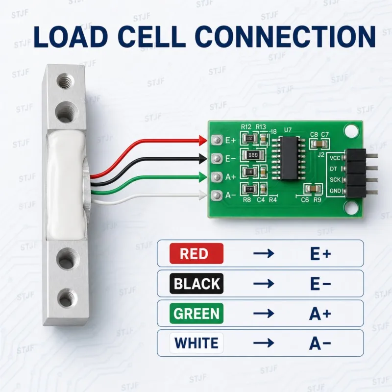 Load Cell 1KG 5KG 10KG 20KG HX711 AD Module Weight Sensor Electronic Scale Aluminum Alloy Weighing Pressure Sensor