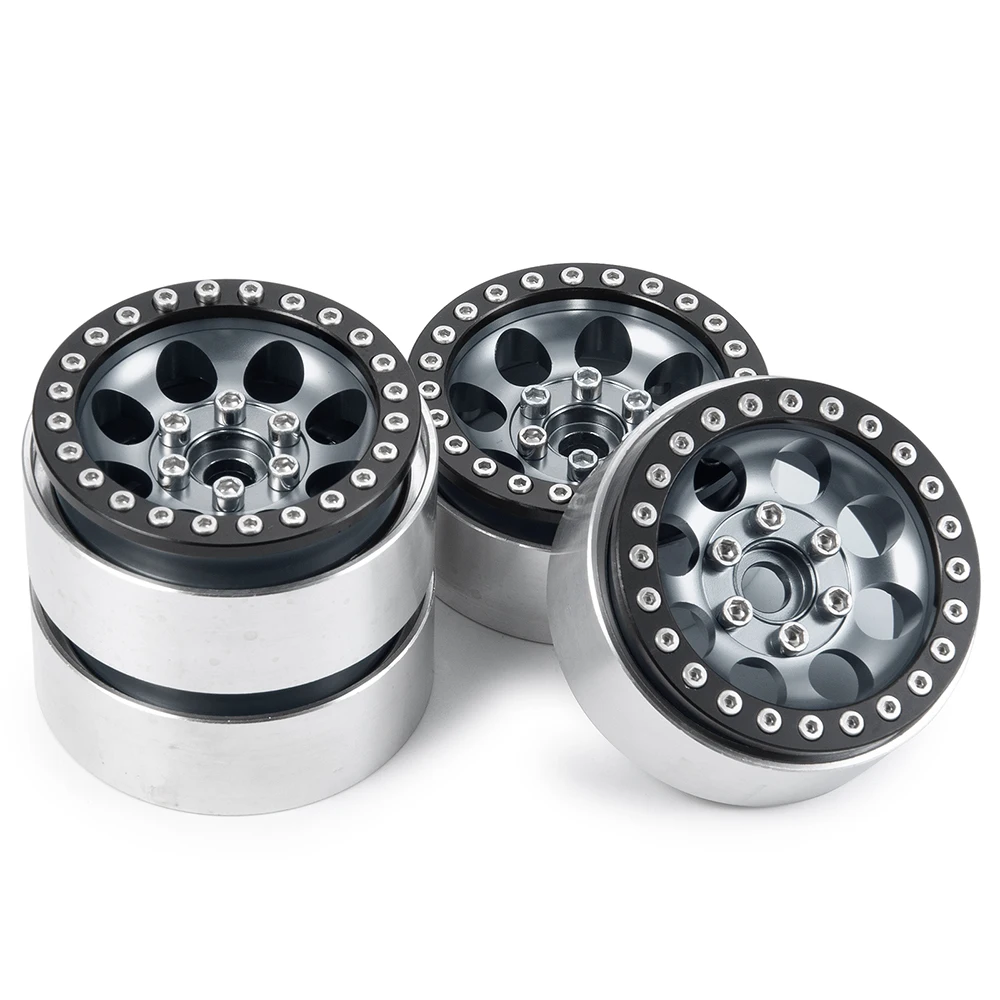 YEAHRUN 1.9 pouces Beadlock jantes moyeux en alliage d'aluminium 25mm largeur pour Axial SCX10 CC01 D90 TRX-4 1/10 RC inoler modèle de voiture partie