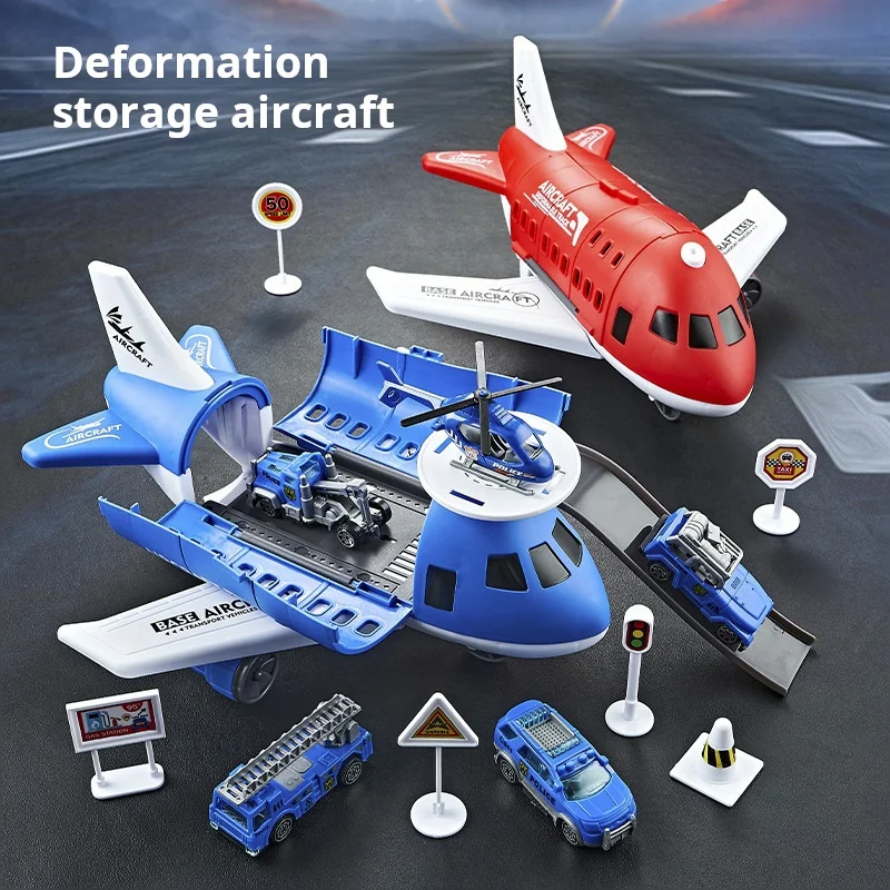 

Children's Toy Aircraft Can Be Transformed To Store Passenger Planes Track Car Sets Models And Kids Toys As Gifts