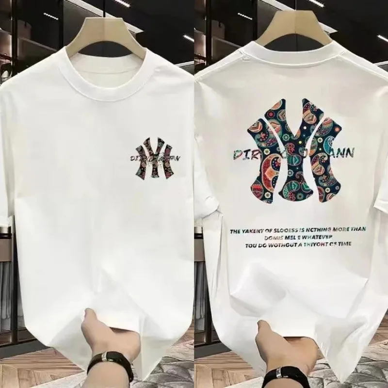 Oversized Loose Casual Cotton Tee. Drop shoulder construction, silky soft skin-friendly material for young trend lovers.