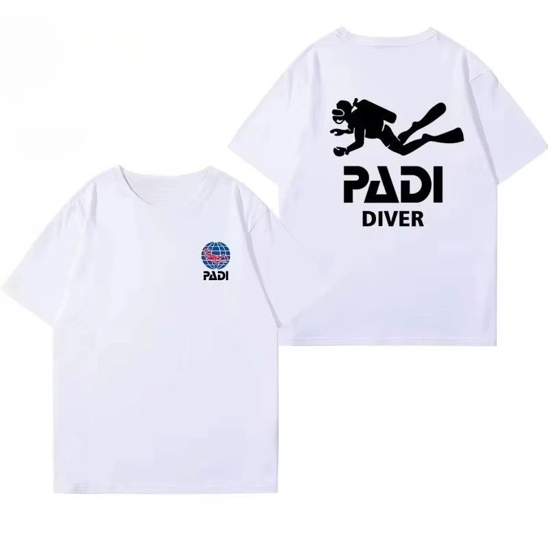T-shirt Homme Mode Streetwear Confortable et Décontracté Coton Manches Courtes Instructeur de Plongée Haut 2026 T-shirt d'Été Relaxant