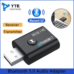 YIGETOHDE-adaptador inalámbrico 2 en 1 con Bluetooth 5,0, dispositivo para ordenador, TV, portátil, altavoces, auriculares
