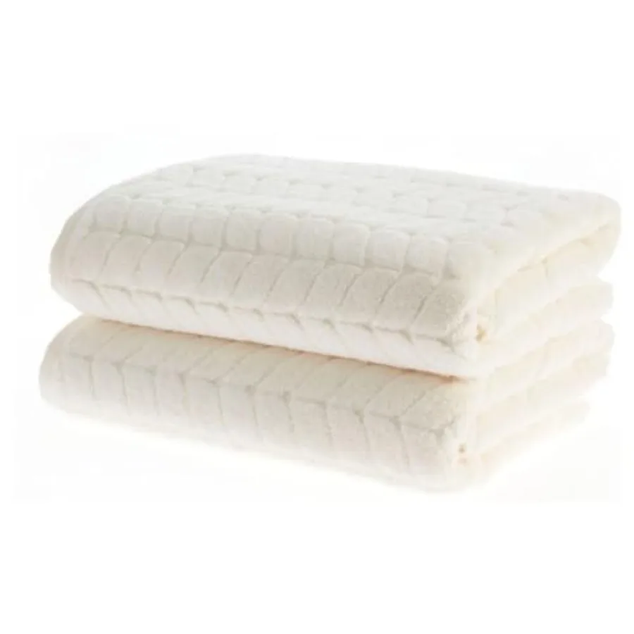 

Турецкие хлопковые банные и махровые полотенца - коллекция Soft Plush Jacquard - набор полотенец с высокой впитывающей способностью