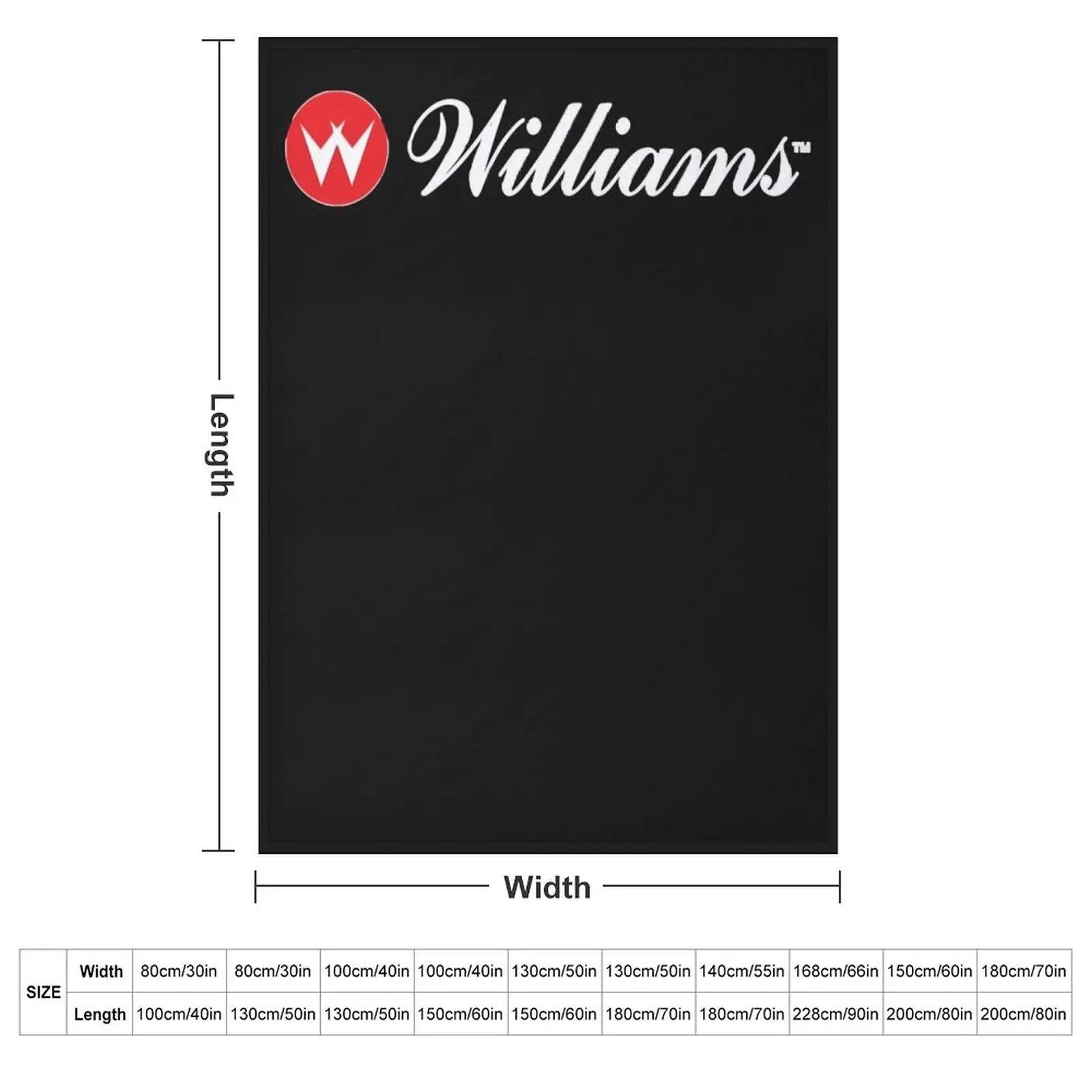 Williams Pinball Throw Blanket couch cozy soft plush fuzzy picnic outdoor blanket