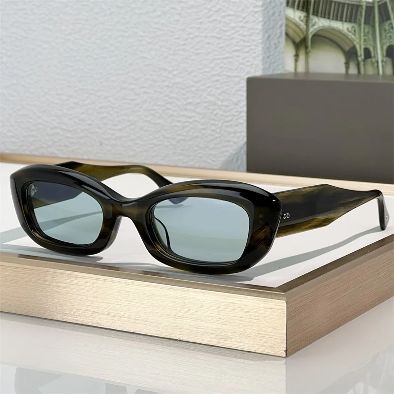 خمر lrest de sol mujer شعبية سميكة خلات البيضاوي AEOVA طبعة محدودة نظارات شمسية للحفلات DTS729 نظارات شمسية للرجال