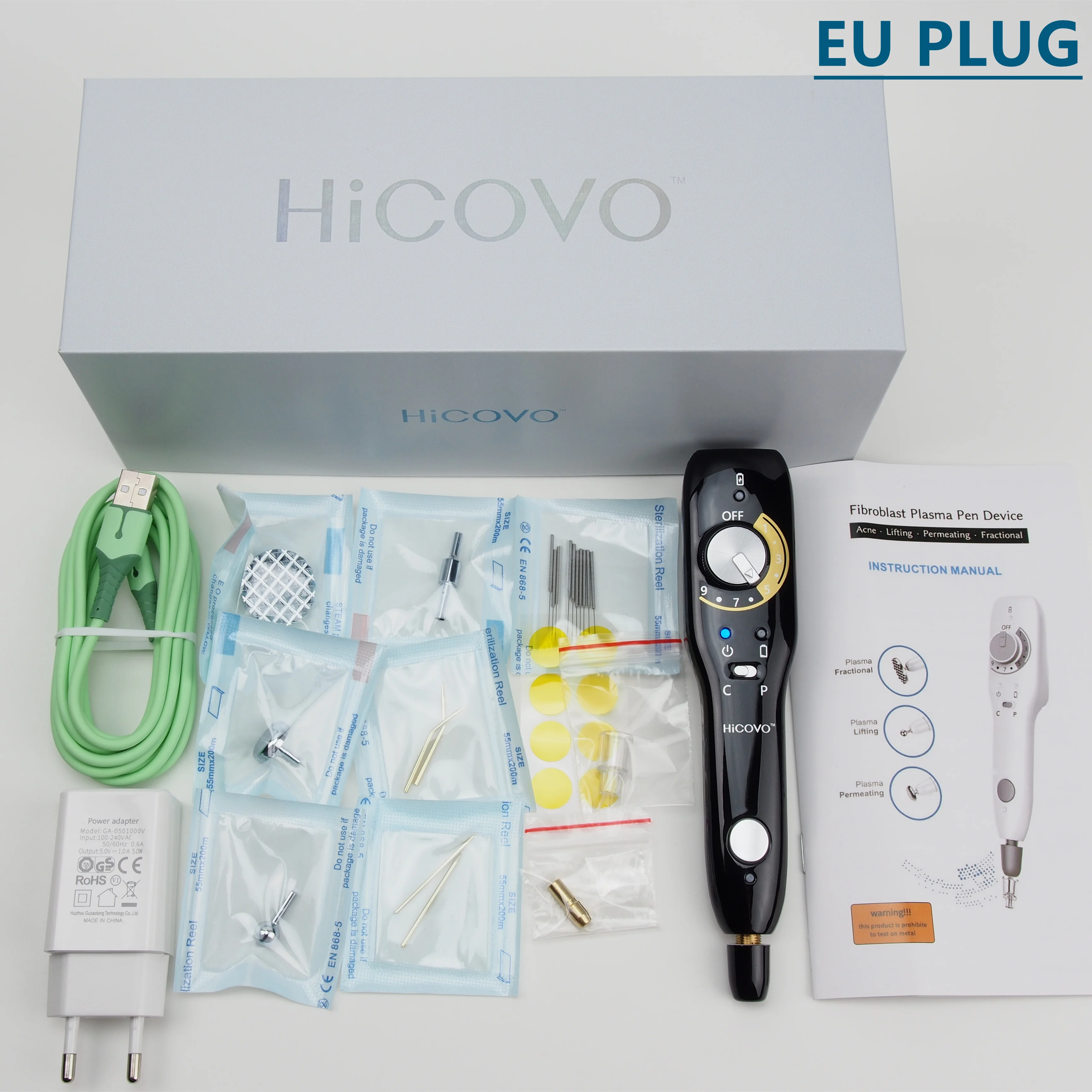 Hicovo Fibroblast Plasma Anti-Rimpel Mol Donkere Leeftijd Vlek Verwijdering Ooglid Lifting Acne Behandeling Snel Opladen Schoonheid Machine