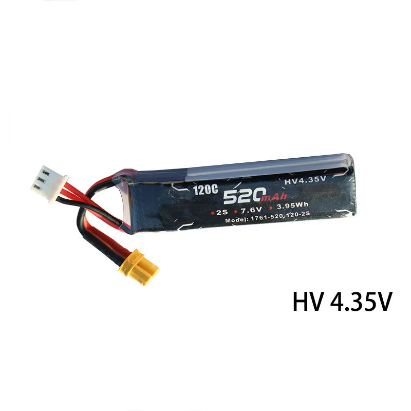 ALIENRC 520mAh 2S/7.4V 3S/11.4V 4S/14.8V 120C HV Lipo Battery for Betafpv Beta85X Whoop Indoor RC FPV Drone