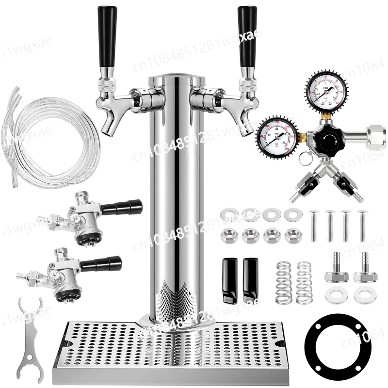 

Double Tap Beer Conversion Kit, Stainless Steel Barrel Tower Beer Conversion