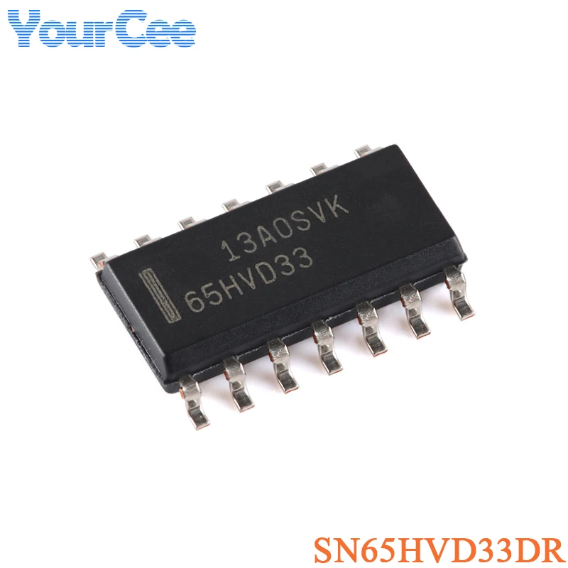 5Pcs/2Pcs SN65HVD33DR SOIC-14 3.3V Full Duplex RS-485 Driver and Receiver Chip SN65HVD33 65HVD33