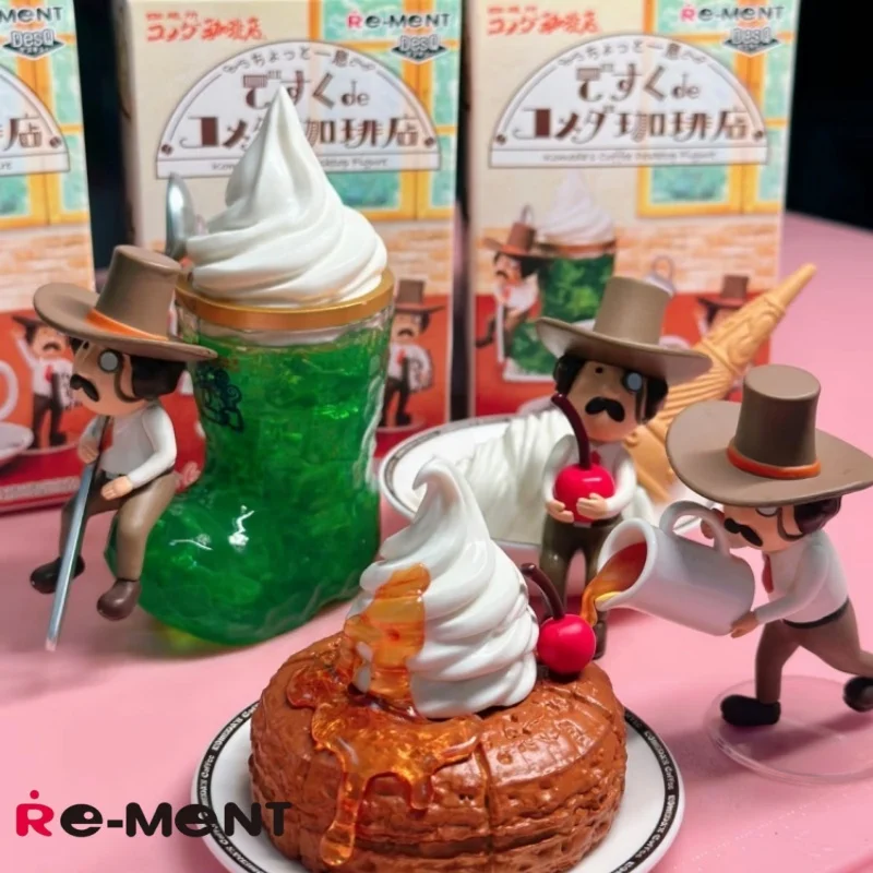 

Re-Ment DesQ Komeda's Coffee Blind Box Miniature Cafe Scene Desktop Figure Surprise Toy For Anime Collectors Desktop Decor