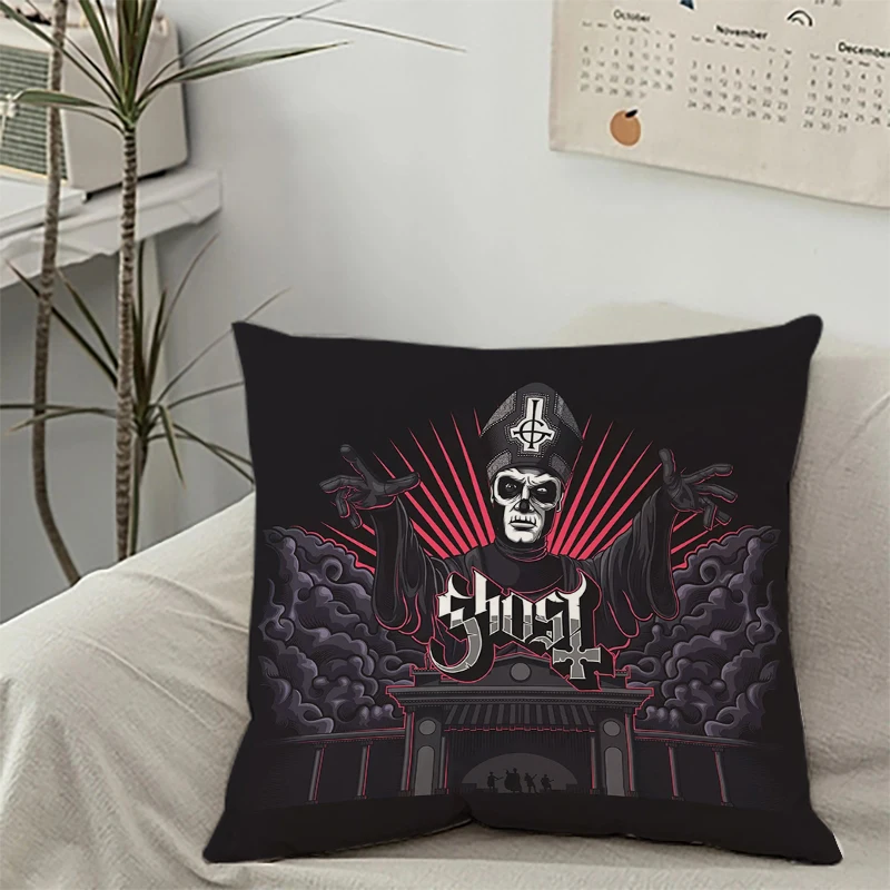 Home Decor G-Ghost B-Band Pillowcases for Pillows 45x45 Cushion Cover Covers for Decorative Cushions Aesthetic Room Decoration