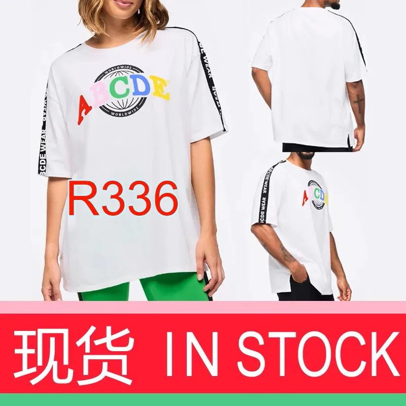 ABCDE Unisex Top Shades Collection New Loose Short Sleeve Sports T-Shirt Gym Wear R336