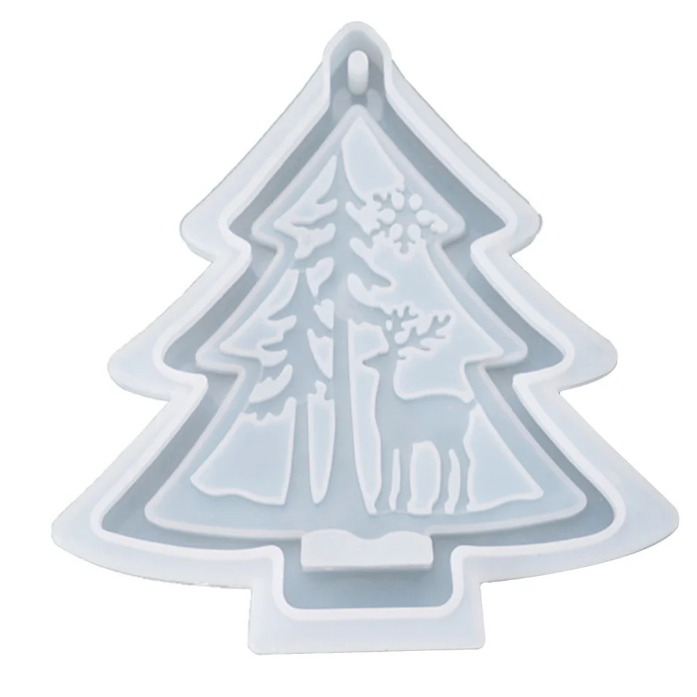 

Silicone Christmas Ornament Mold DIY Manual Festive Decorative Craft Easy to Use and Clean Creative Epoxy Resin Molds