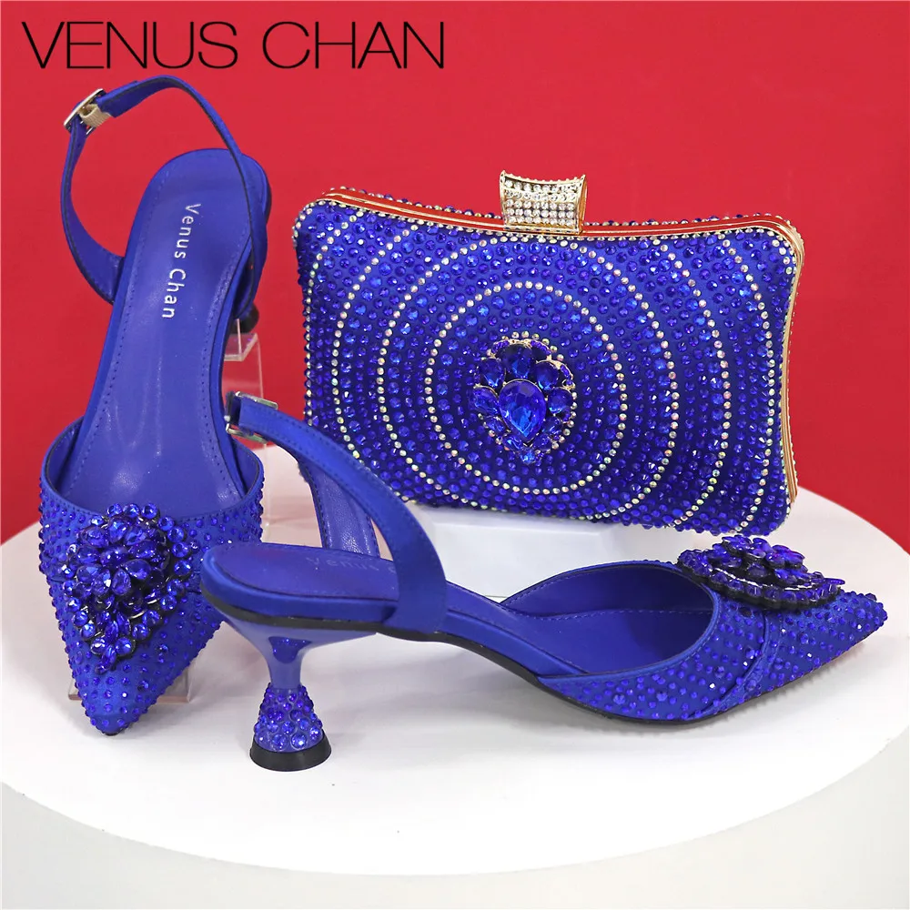 

Изысканная модная женская обувь высокого качества со сверкающими бриллиантами и острым носком, элегантные вечерние женские туфли на высоком каблуке