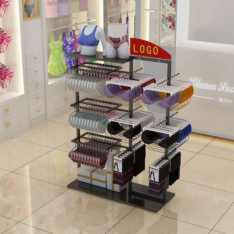 Shop underwear bra rack floor-to-ceiling, clothing store display Nakajima shelf