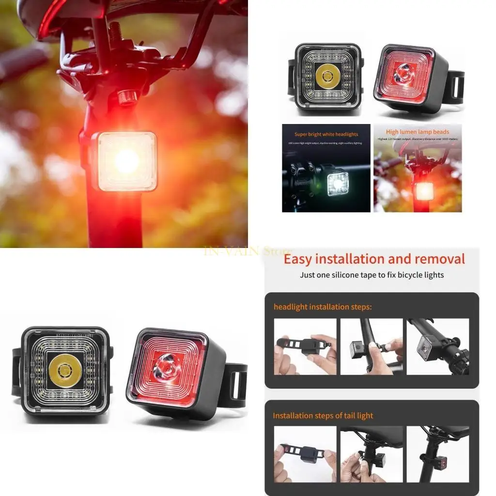 

M5TC интеллектуальный датчик тормоза, набор задних фонарей, USB аккумуляторные велосипедные фонари, водонепроницаемые