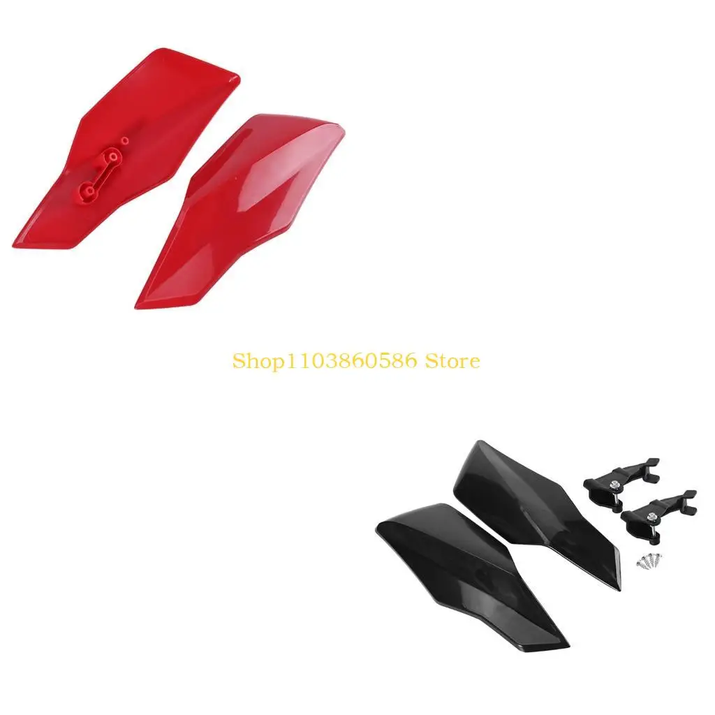 242A Dirt Bike Hand Guard Pair with Hard Shell Covers, Mounting Brackets and Screw Hardware for Handlebar Coverage