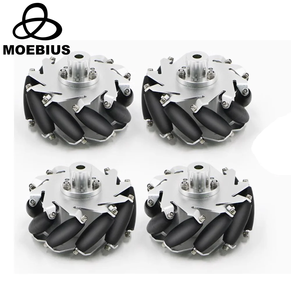 Koło Mecanum 15 kg ładowane 60 mm z piastami 6 mm do zestawu samochodowego robota RC Arduino Raspberry Pi Project