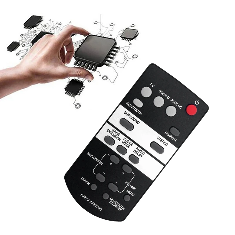 FSR73 ZP80760 télécommande de remplacement pour barre de son Yamaha ATS-1050 ATS-1050-R YAS-105 ATS-1050BL SRT-700 ATS1050 ATS1050R YAS105 Durable