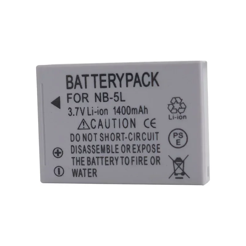 NB-5L Battery 1400mAH 3.7V Suitable for Canon SX200 SX210 SX220 SX230 IXUS850 IXUS990 IXUS980 IXUS970 IXUS960