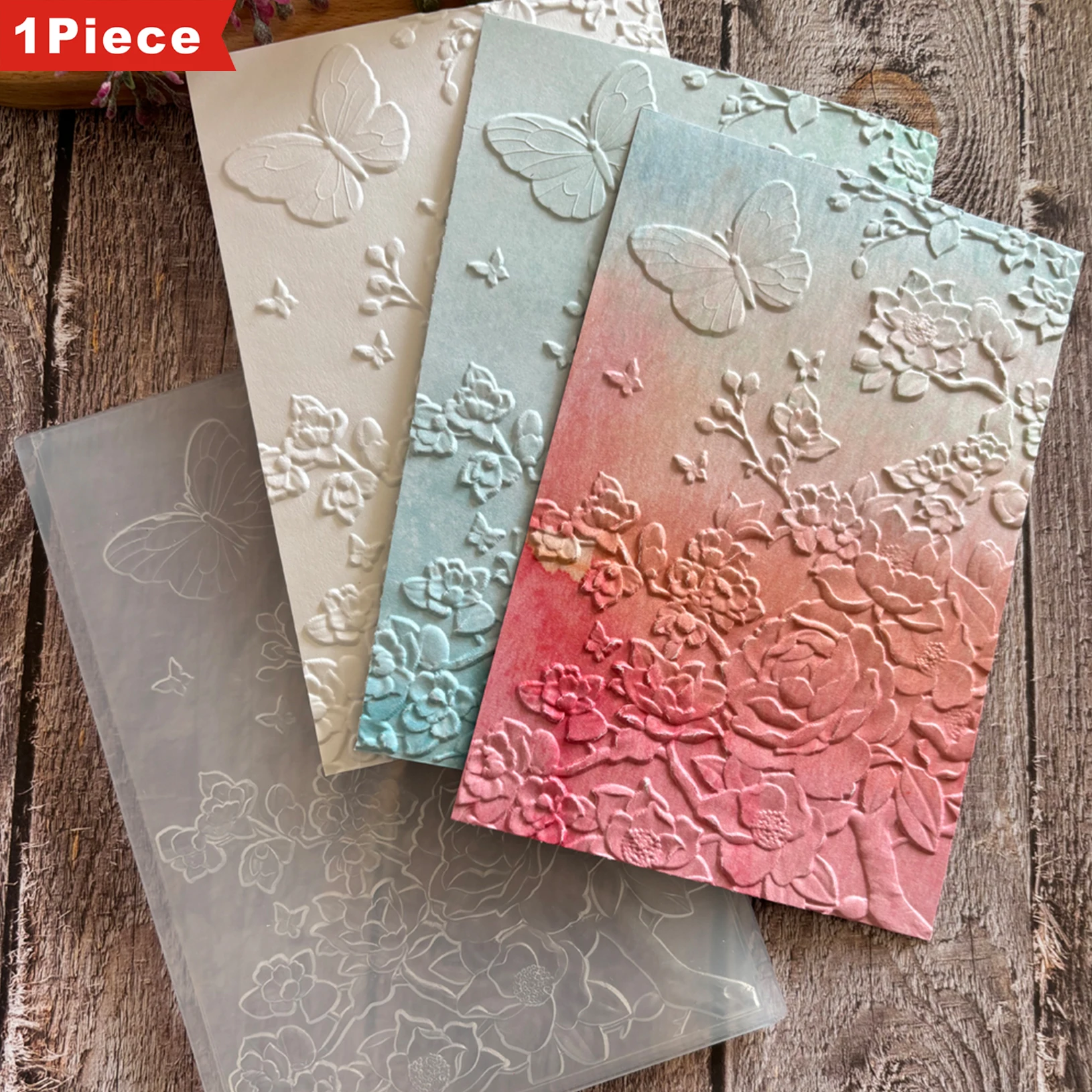 

Папка с 3D-тиснением — «Развиток между текстурами: Эскизы цветов и бабочек».