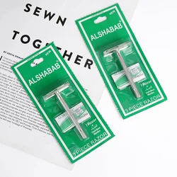 ALSHABAB Iron Handle Safety Razor for Men Barber Shaving Body Hair Beard Manual Double Edge Razor Barbeador with 1 Blade