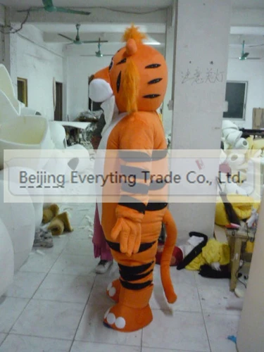 New Adult Hot Sale Foam Cute Orange Tiger Cartoon Mascot Costume Plush Christmas Fancy Dress Halloween Mascot Costume