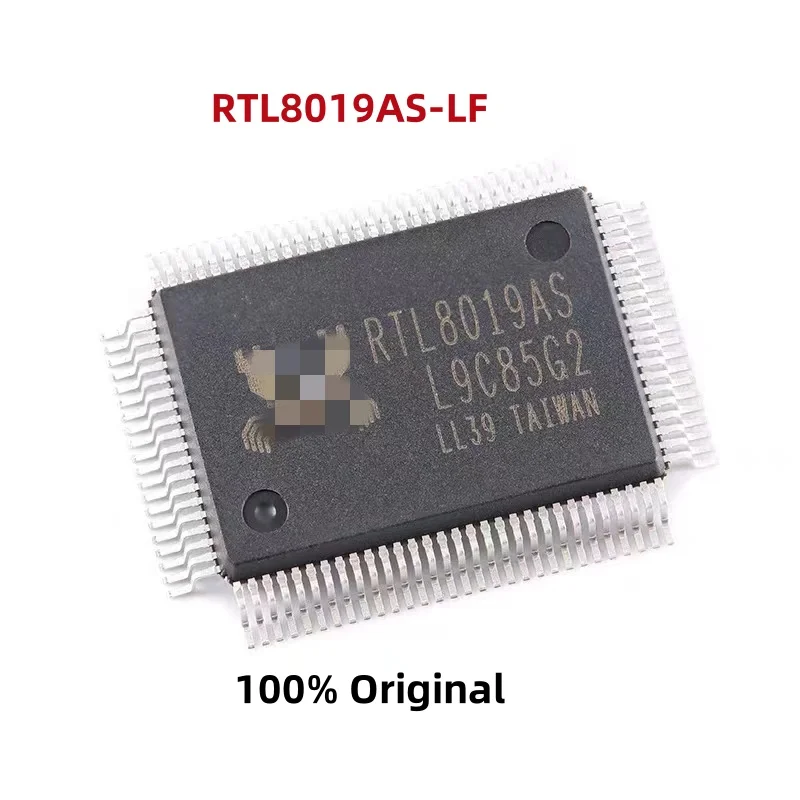 2PCS 100% New RTL8019AS-LF TQFP-100 Brand New Original Chips ic