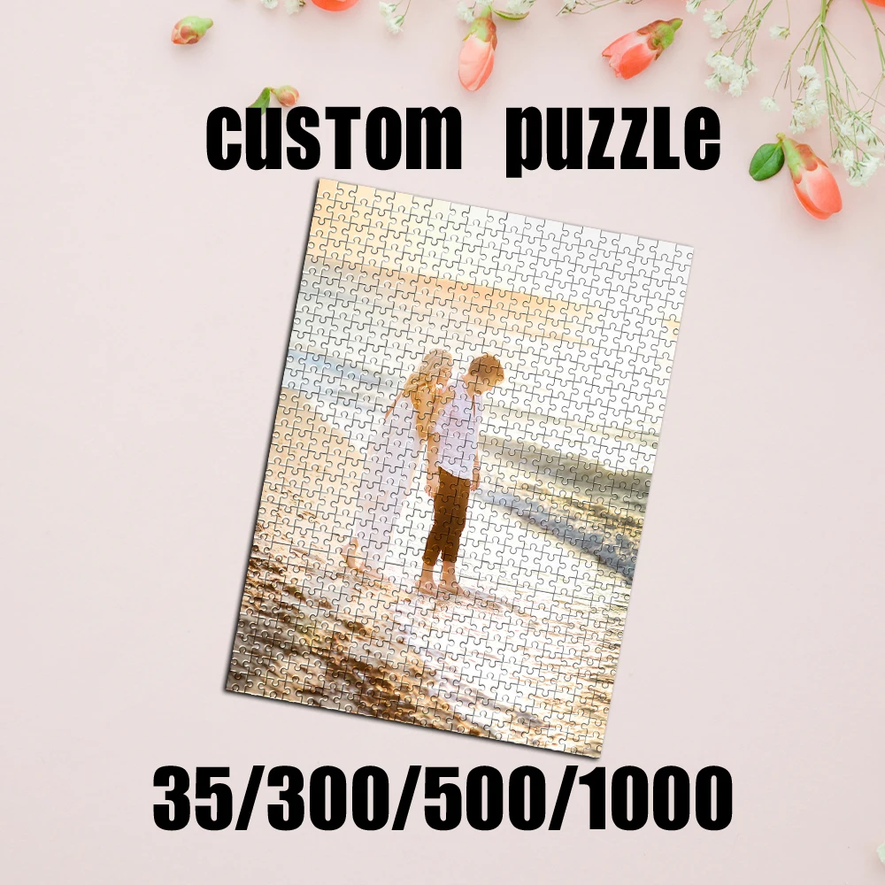 Personalized Custom Photo Puzzle Custom Beach Couple From Your Photo, Custom Puzzle For Adults, Photo Jigsaw, Family Memories