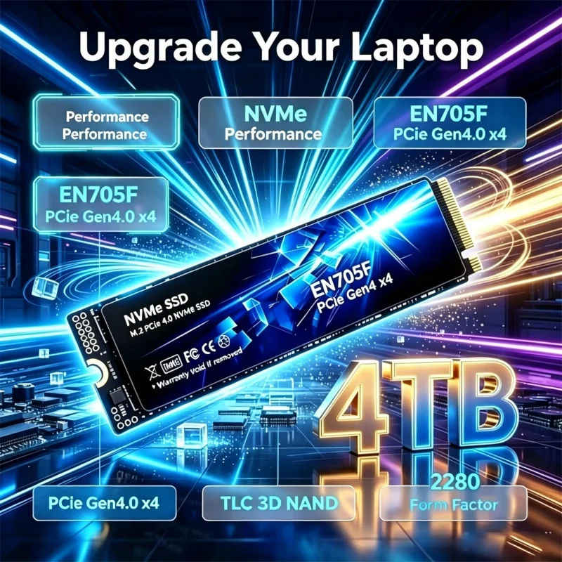 Original SSD EN705F 1TB Hard Disk Drive 2TB M2 NVME Interface Internal Solid State Hard Drive for Laptop Desktop Notebook