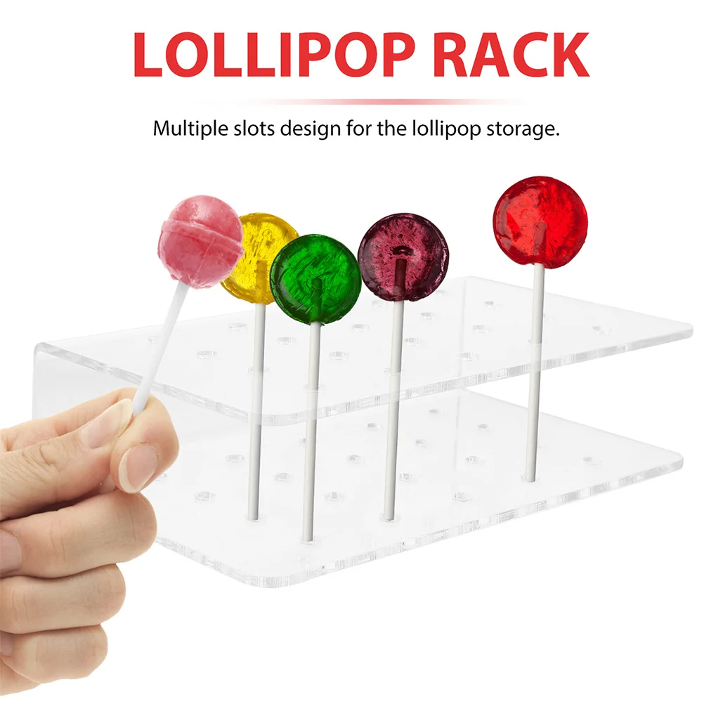 

2Pcs Lollipop Stand Display Holder Decorative Dessert Table Candy Cake Holder Party Wedding Birthday Showcases