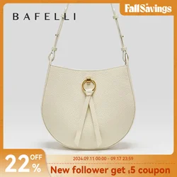 BAFELLI 2023 LUXURY BRAND NEW WOMEN'S BAG LEATHER SANDLE MESSAGE HANDBAG SHOULDER RETRO STYLE FASHION CROSSBODY VINTAGE