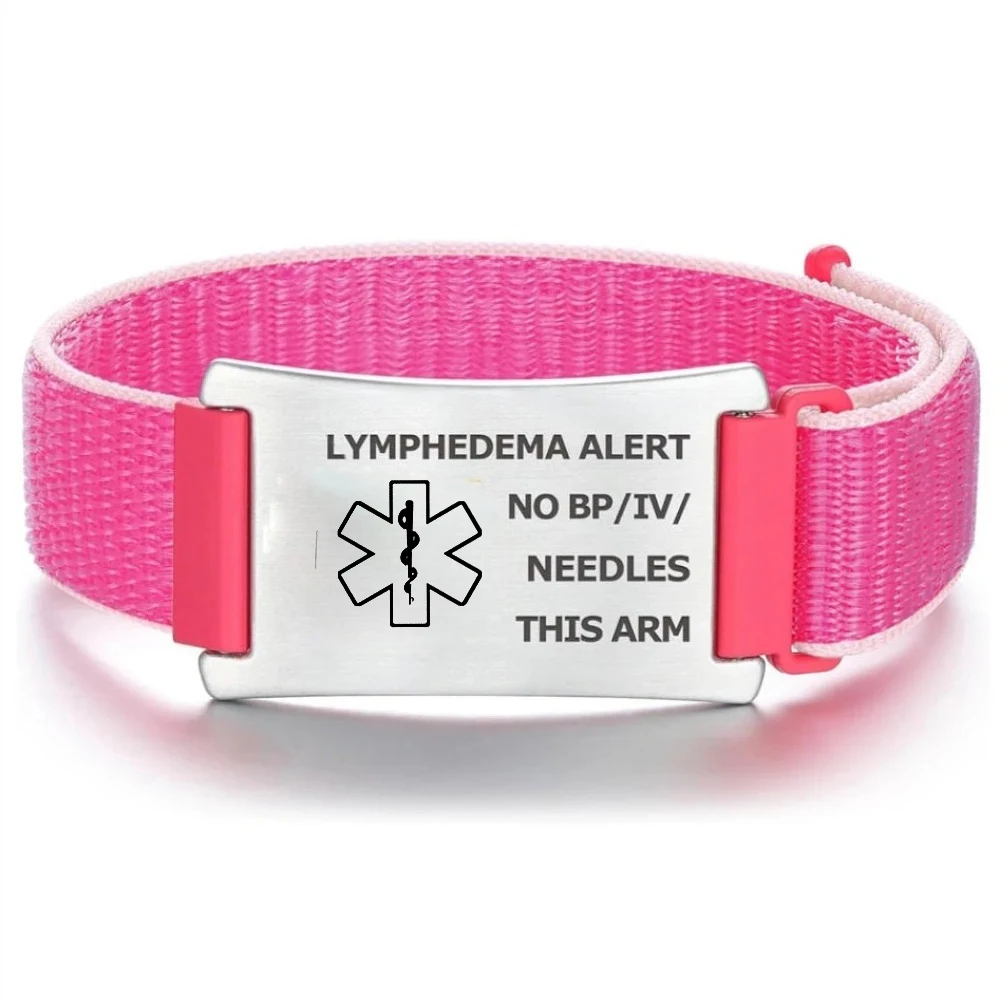 

Персонализированный индивидуальный медицинский браслет, сигнализация лимфодимы, QR-код, идентификатор, защита от потерь, аварийная информация, регулируемая