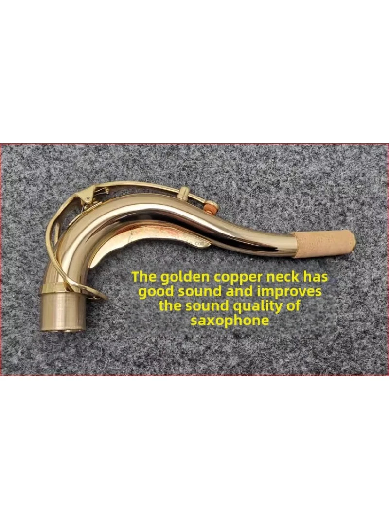 tenor saxophone gold copper curved neck curved pipe neck flute head and neck universal can improve sound quality