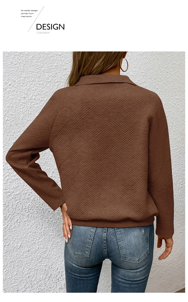 Casual Long Sleeve Hoodie Regular Fit Simple Style with Pocket Stand Collar Thin Regular Length Pullover Colorblock Women Hoodie