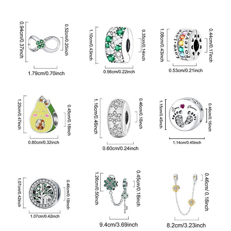 Fit Pan 925 Original Bracelets Love Heart Flower Four Leaf Clover Turtle 925 Silver Charms Beads DIY Birthday Jewelry Gift image 4