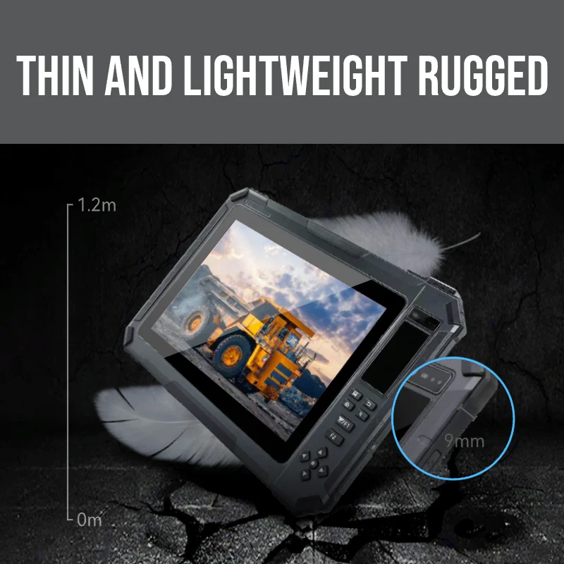 T101EX Hugerock เครื่องอ่านเครื่องสแกนบาร์โค้ด RFID แบบทนทานกันระเบิด8 + 128G Android13.0คอมพิวเตอร์แท็บเล็ต PC 4G สำหรับอุตสาหกรรม