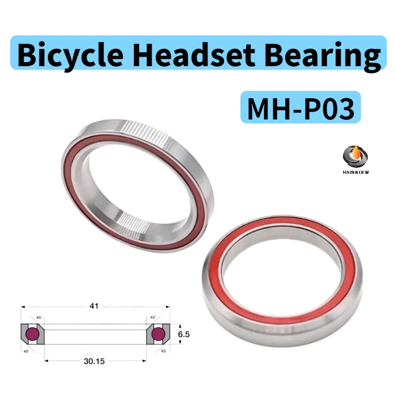 1/2/4/6PCS 45°x45° Angular Headset Bearing MH-P03 30.15x41x6.5 ACB345 GCr15 Drop-in for Gravel E-Bike Carbon Road Bike Fork