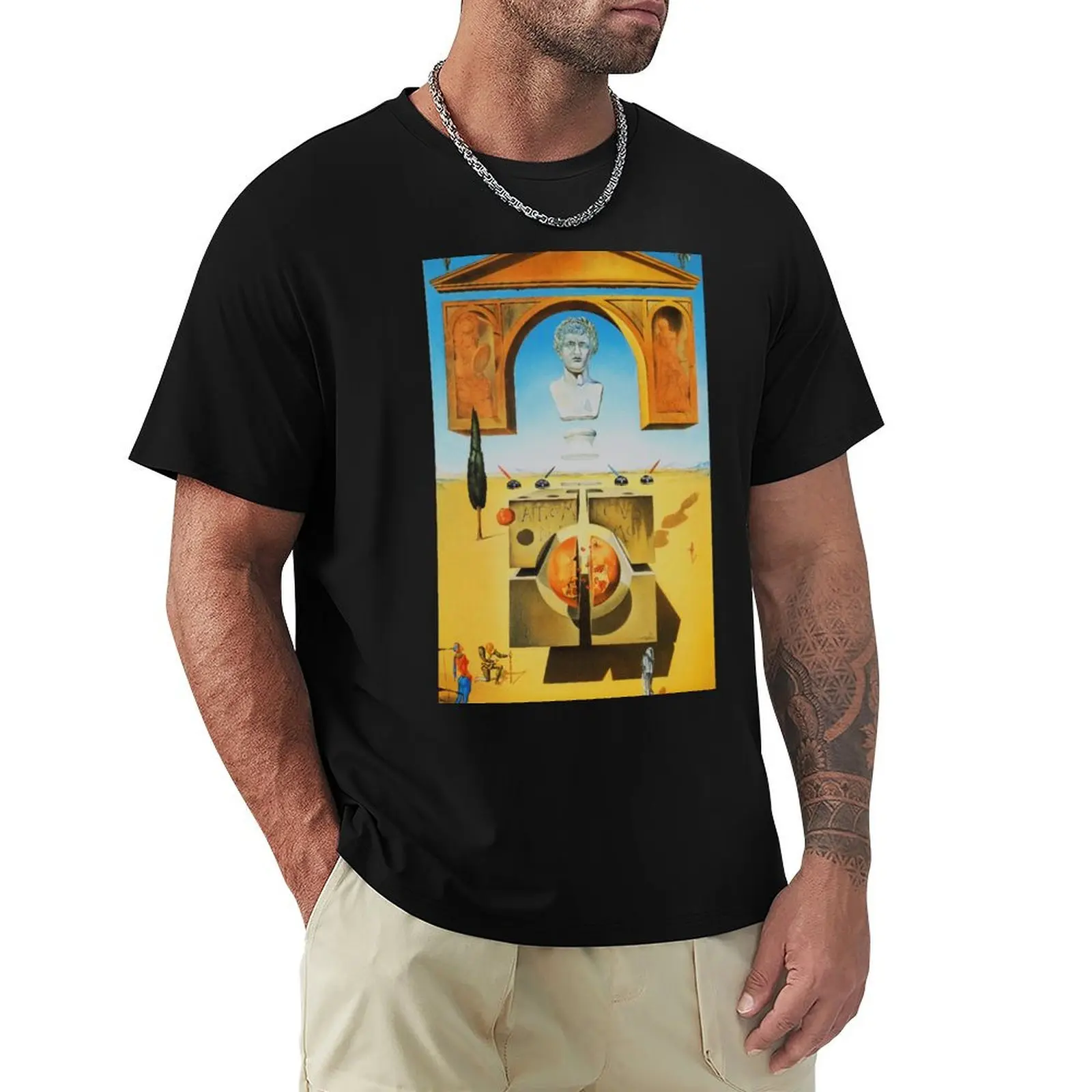 

Salvador Dali Atomicus Surrealist Famous Painters Poster T-Shirt Casual Street Style Short Sleeve Tee