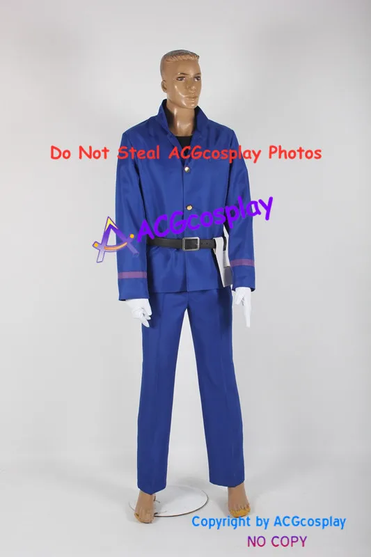 Rurouni Kenshin Saito Hajime Cosplay Costume acgcosplay include belt ornaments