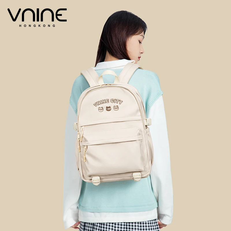 VNINE backpack for women, fashionable middle and high school students, class bags, backpacks, large capacity travel computers,