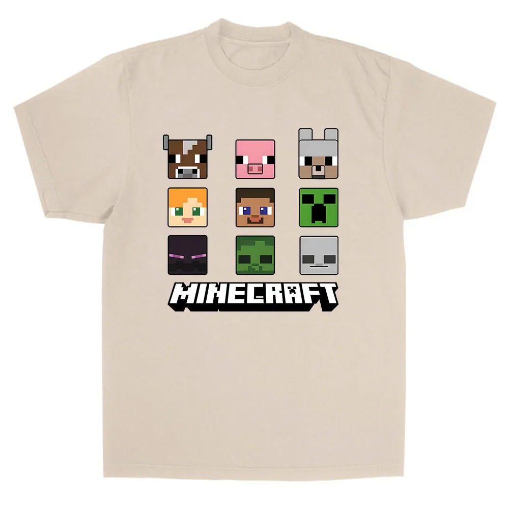 

Футболка Mine Craft Dream Smp Game, хлопковые мужские футболки с короткими рукавами, повседневная свободная летняя футболка с мультяшным принтом, мужская женская одежда