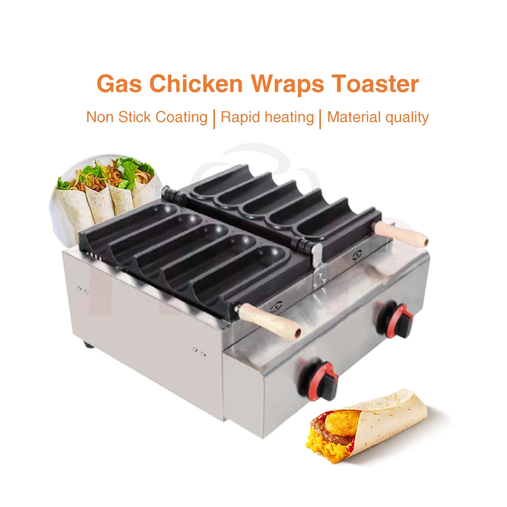 6 Sticks Waffle Maker French Chicken Wrap Waffle Maker
