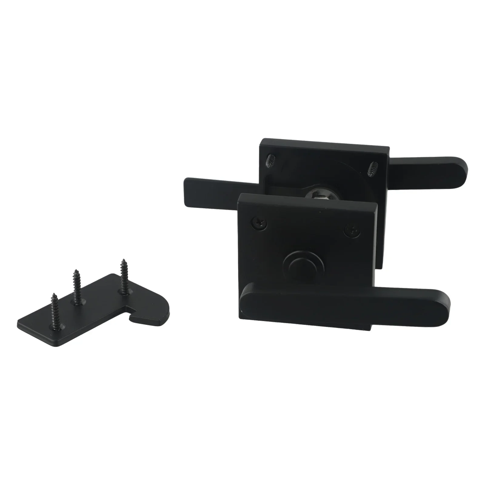 Aluminum Double Sided Barn Door Latch With Dual Handles For Reliable Closure And Safety In Garden And Barn Door Applications