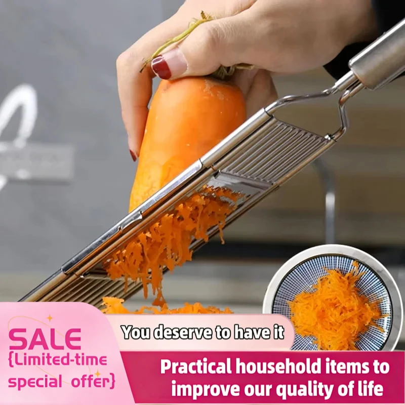 Manual Fruit Carrot Potato Grater 4 in1 Vegetable Slicer Stainless Steel Shredder Cutter Multi-Purpose Vegetable Slicer Cuts Set