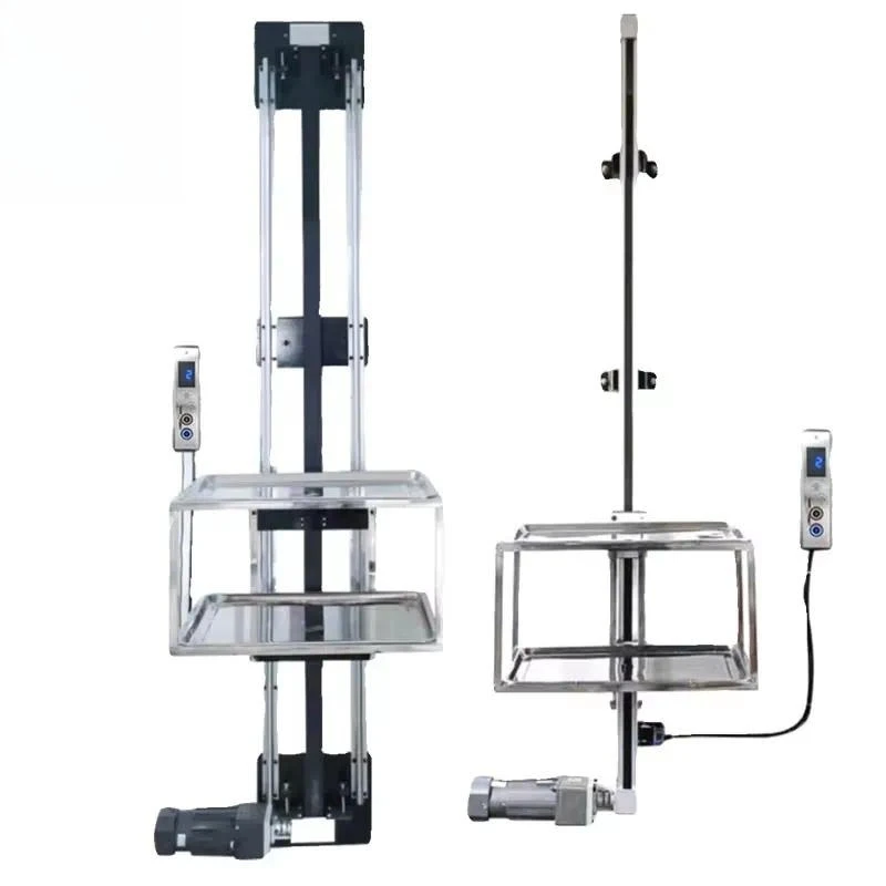 Elevator made of stainless steel material with a load of 80kg, suitable for sanitary service elevators in hospital canteens