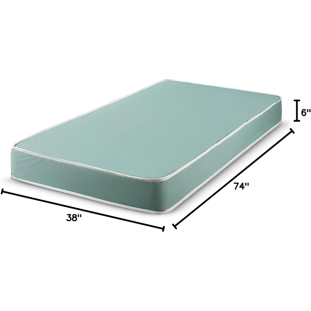 Foam Mattress with Water Resistant Vinyl Cover, Firm Mattress, Sleep Mattress for Kids and Adults, Mattress in a Box