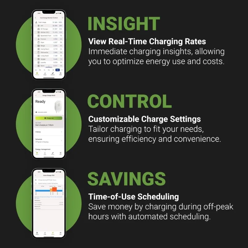 شاحن EV من المستوى 2 - موصل NEMA 14-50 EVSE مع موصل J1772 - شاحن EV 48 أمبير المستوى 2، مركبة كهربية تعمل بتقنية WiFi بقدرة 240 فولت #2