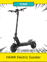 YUME HAWK Electric Scooter 1200 Watt x 2 Powerful Motor 60 Volt 22.5 Ah Battery 70 Km per Hour Tubeless Tires Adult E Scooter