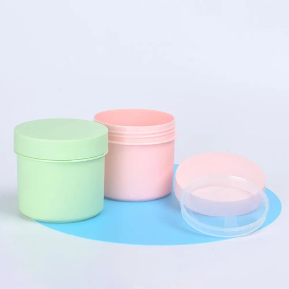 

5Pcs Scrub Bottle Set Premium Portable Cream Containers for Travel Skincare Organizer Refillable Small Jars for Mask Powder